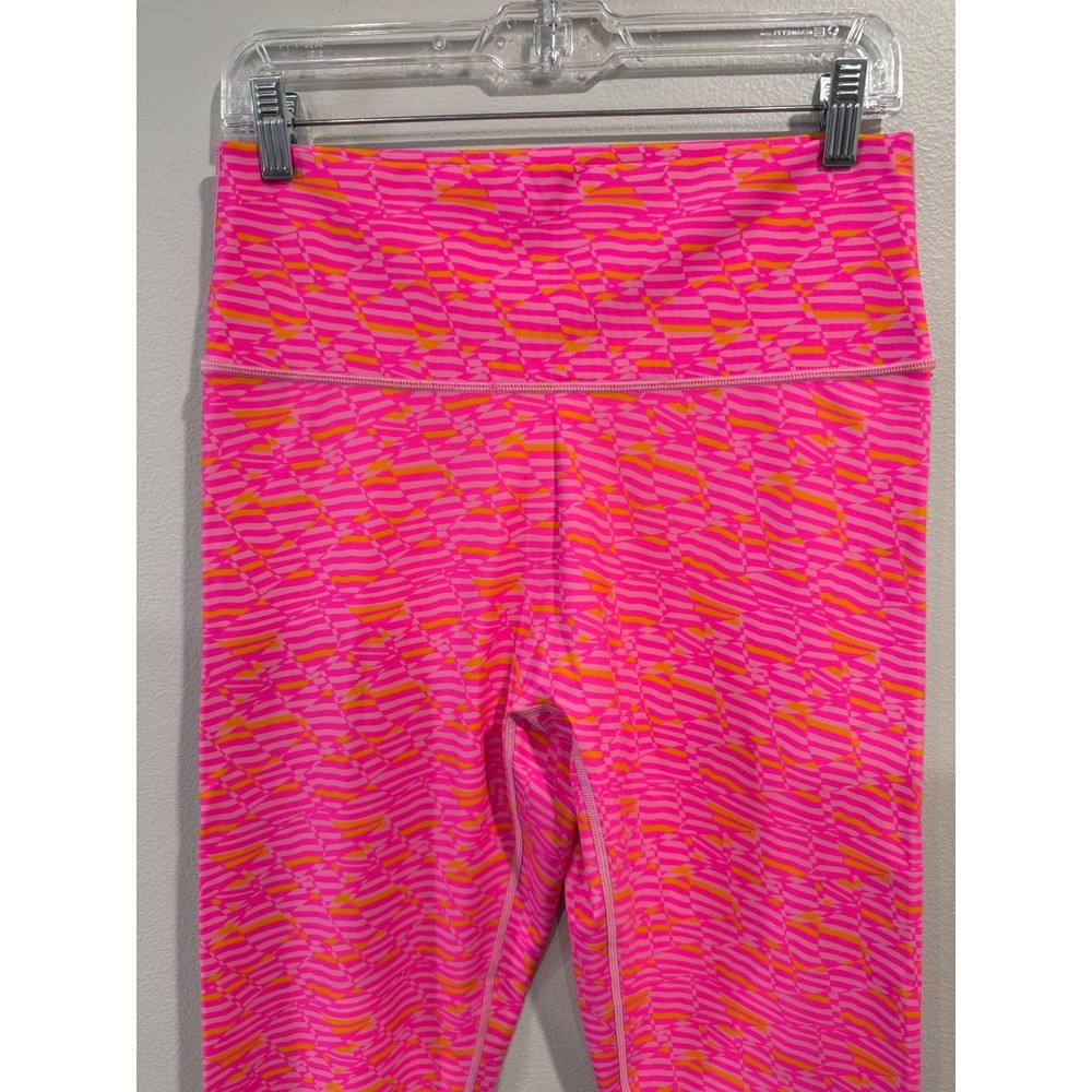 OFFLINE‎ By Aerie Leggings Women's XL Pink Striped High Waisted Yoga Athleisure - Picture 4 of 7